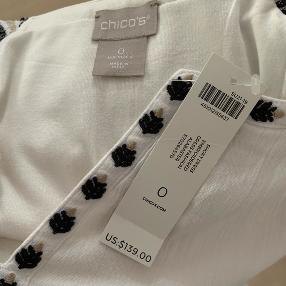 CHICO’S embroidered dress - Picture 7 of 9